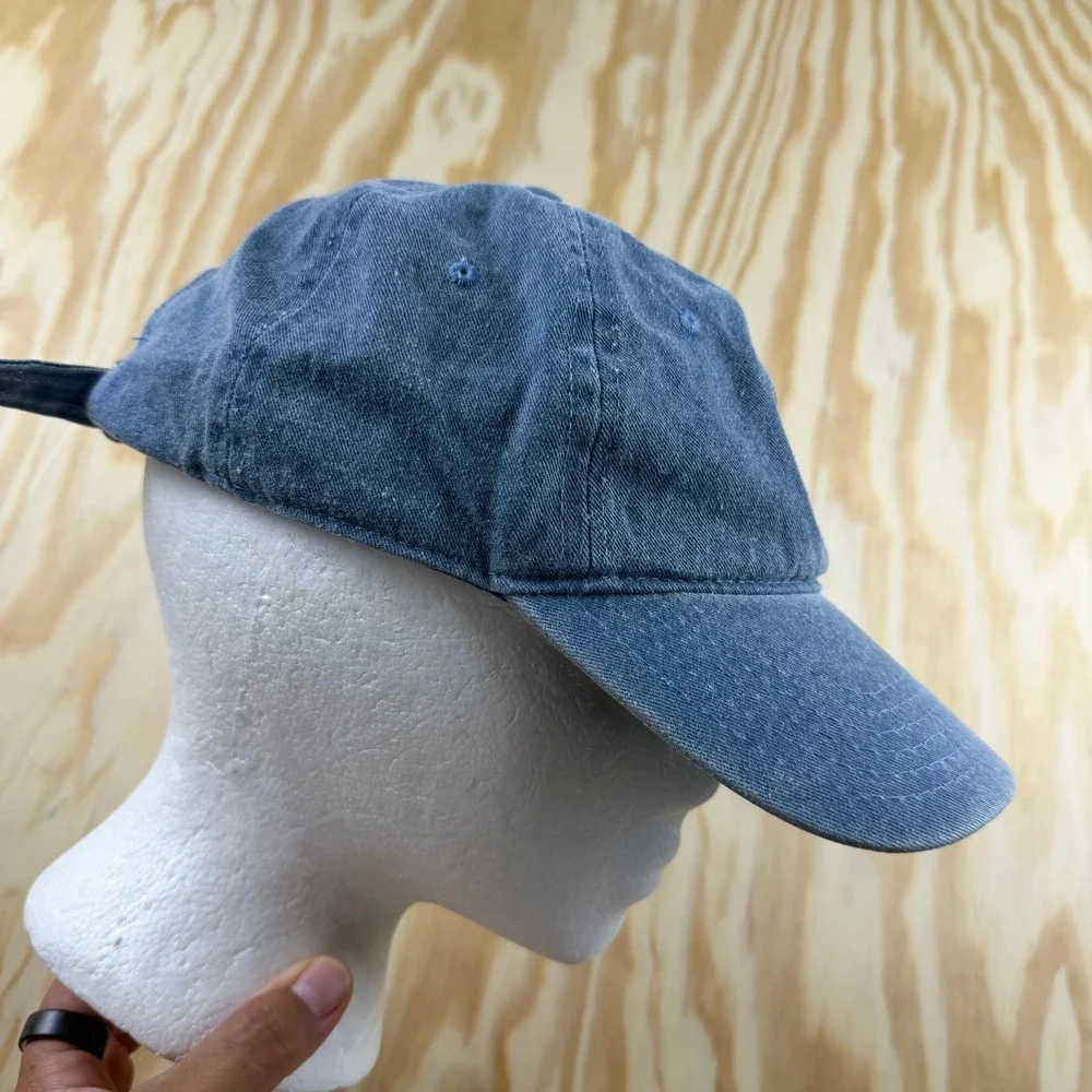 Disney Dumbo Embroidered Washed Blue Denim Adjustable Dad Hat Baseball Cap